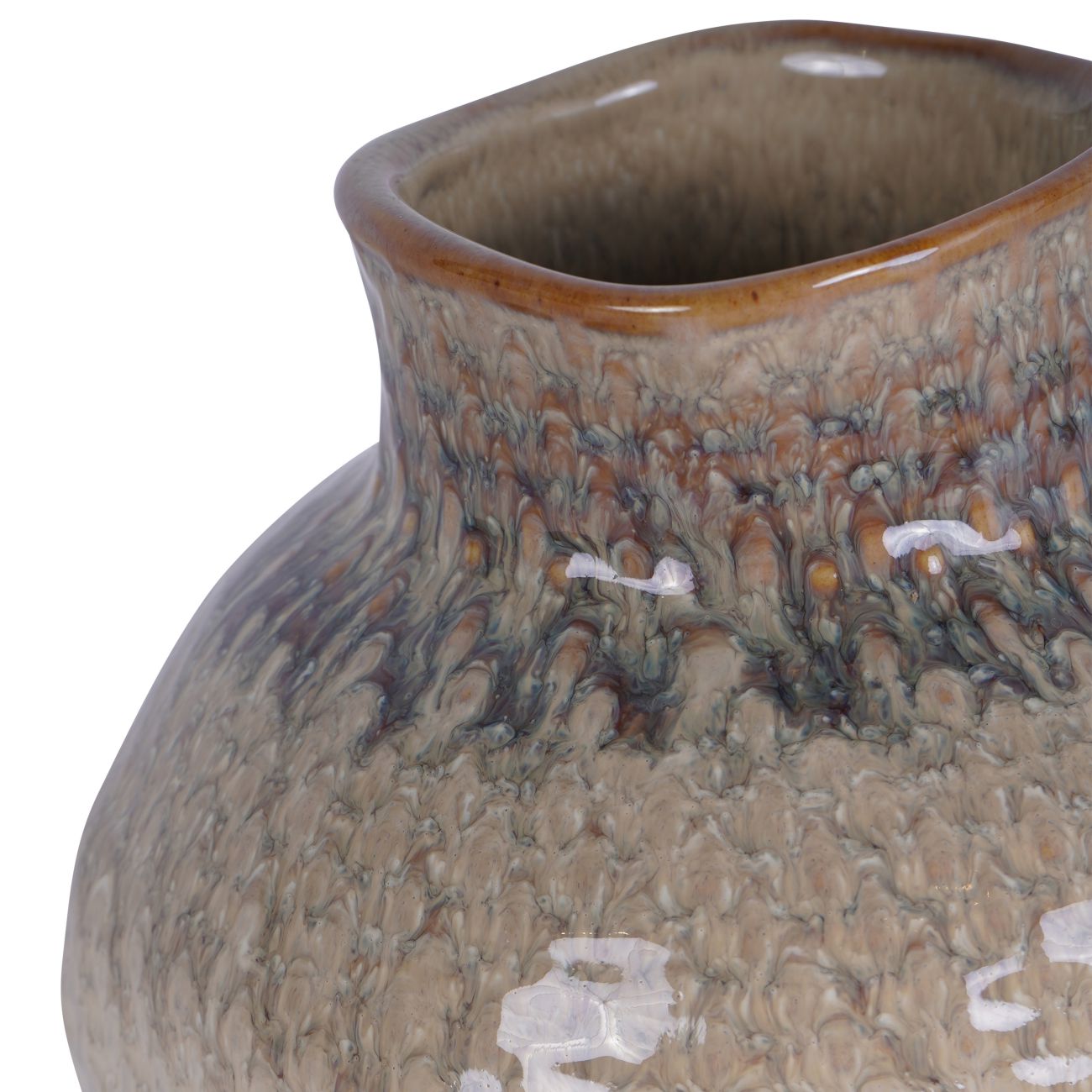 Ceramic Woven Ombre Vase | Small